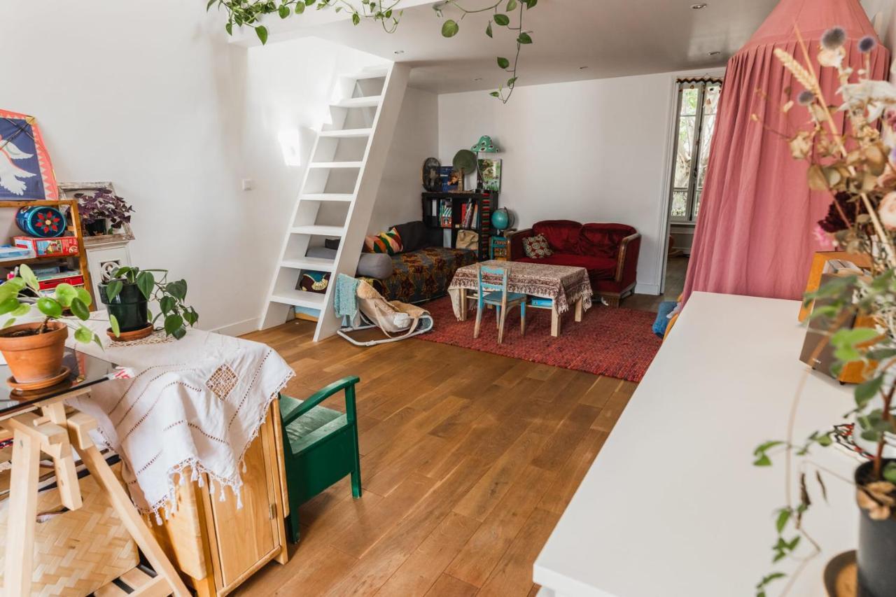 Bright Atypical Duplex In Menilmontant Apartment Париж Екстериор снимка